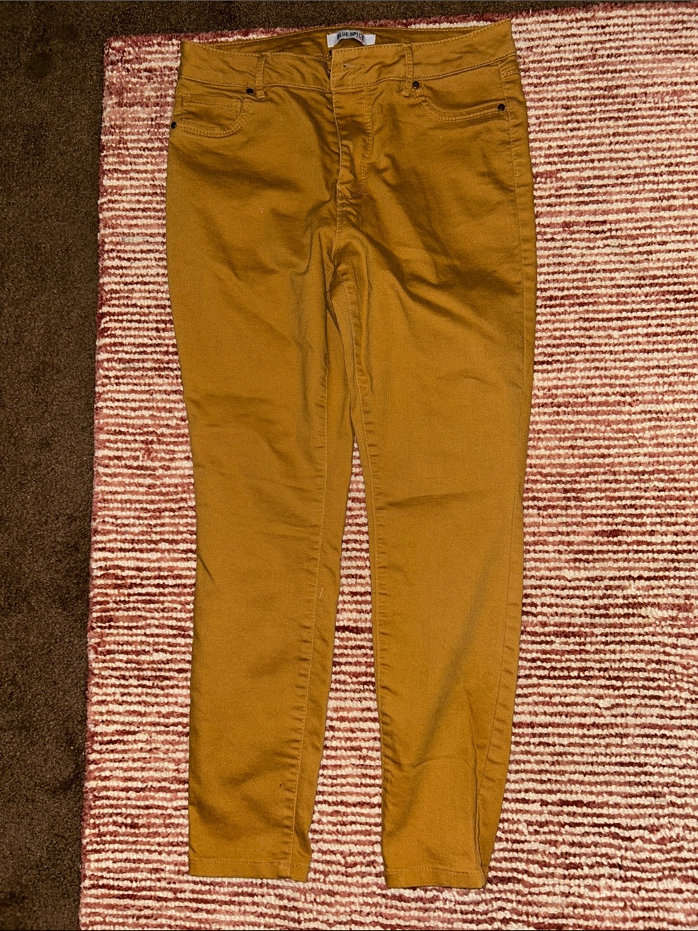 Blue Spice Men's Khaki Straight-Leg Chinos